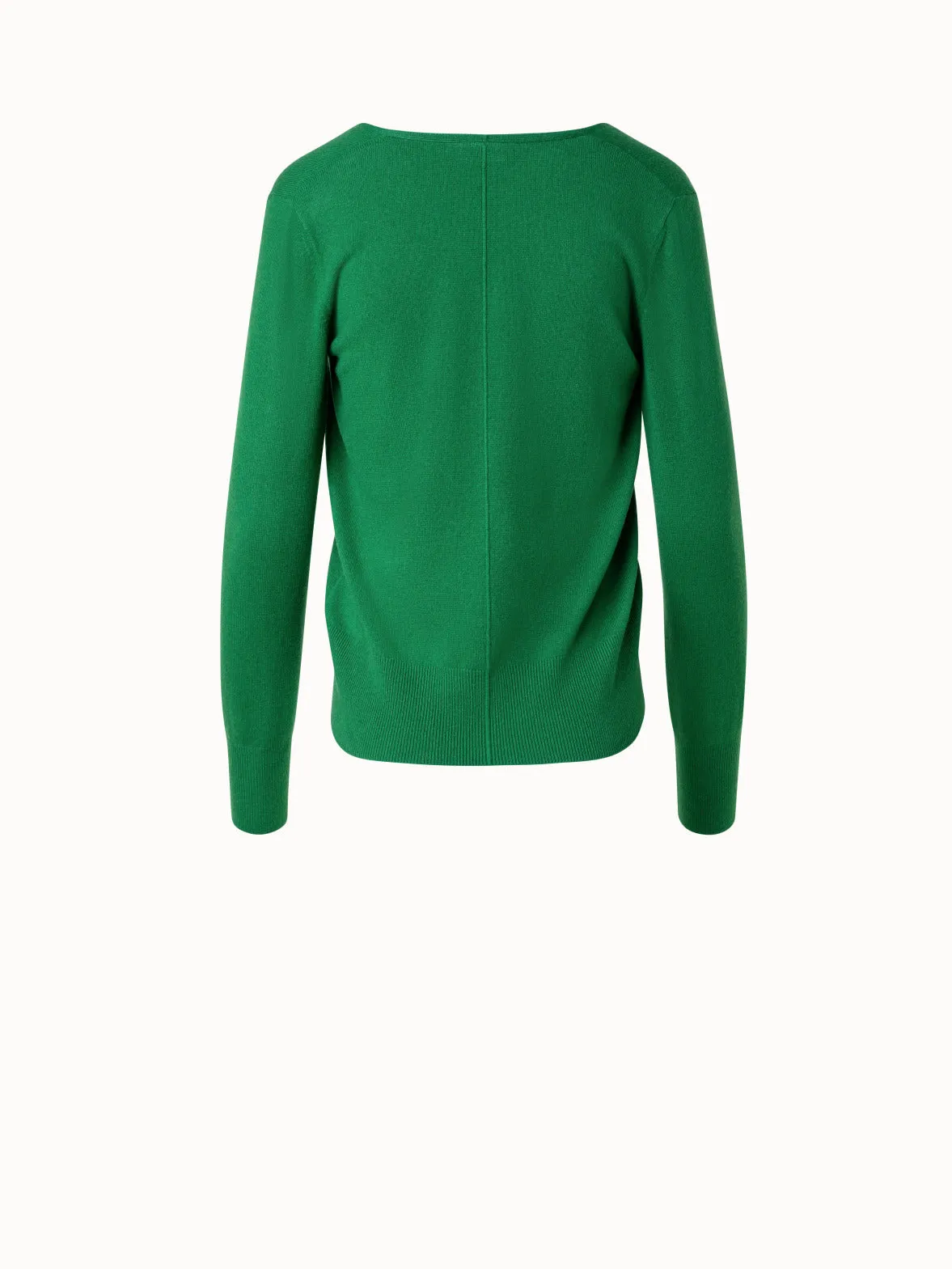 100% Cashmere V-Neck Sweater Akris