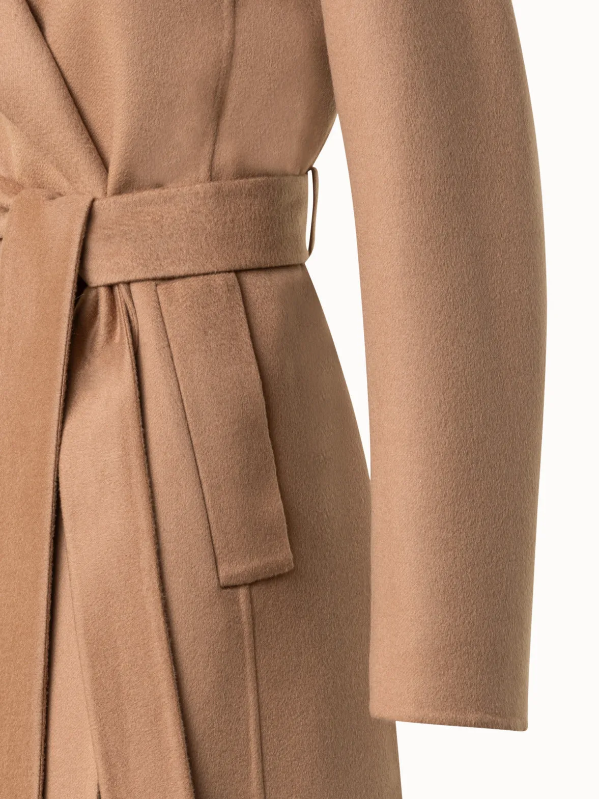 100% Cashmere Wrap Coat in Trench Style Akris
