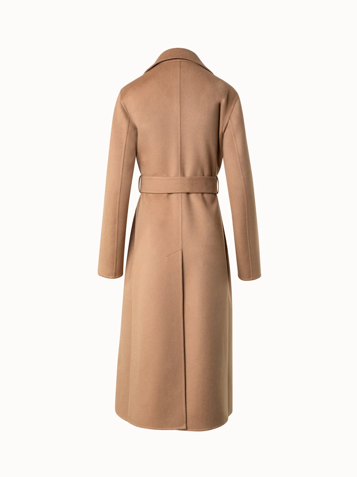 100% Cashmere Wrap Coat in Trench Style Akris