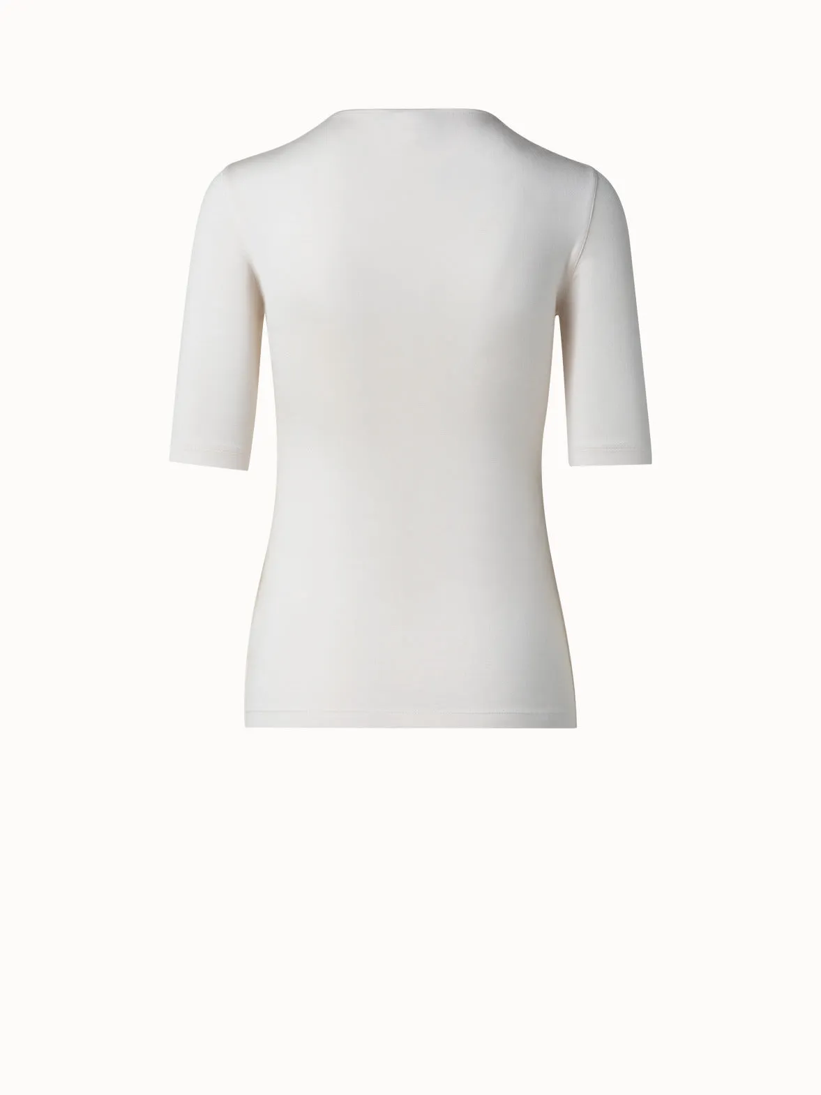 3/4 Length Sleeve Shirt from Silk Jersey Akris