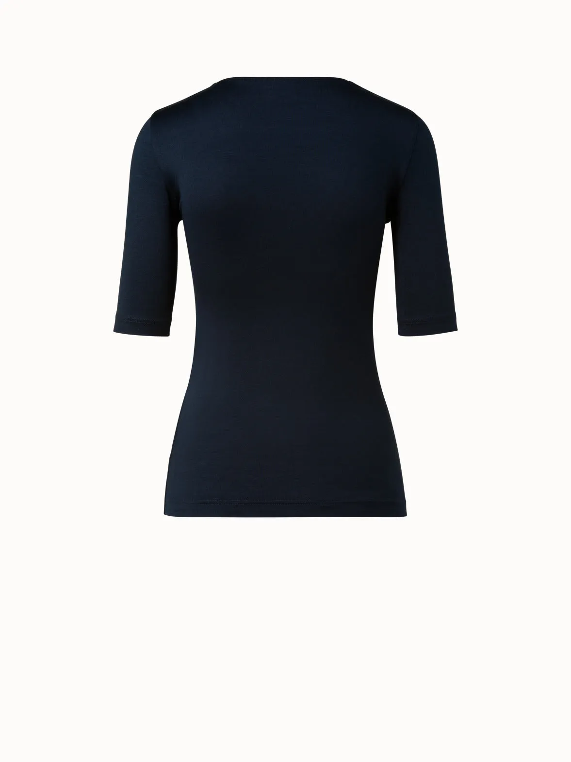 3/4 Length Sleeve Shirt from Silk Jersey Akris