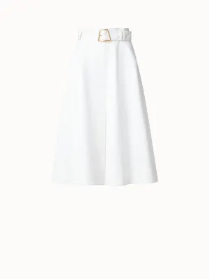 A-Line Denim Skirt in Cotton Akris