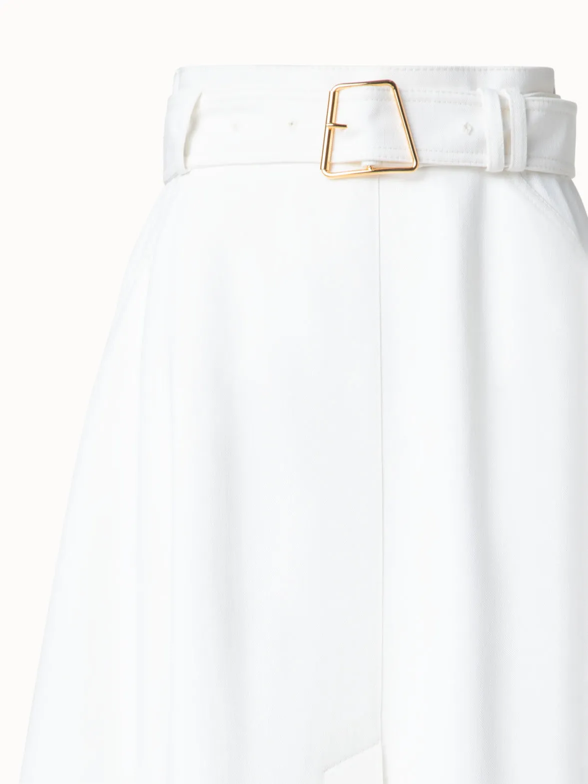 A-Line Denim Skirt in Cotton Akris