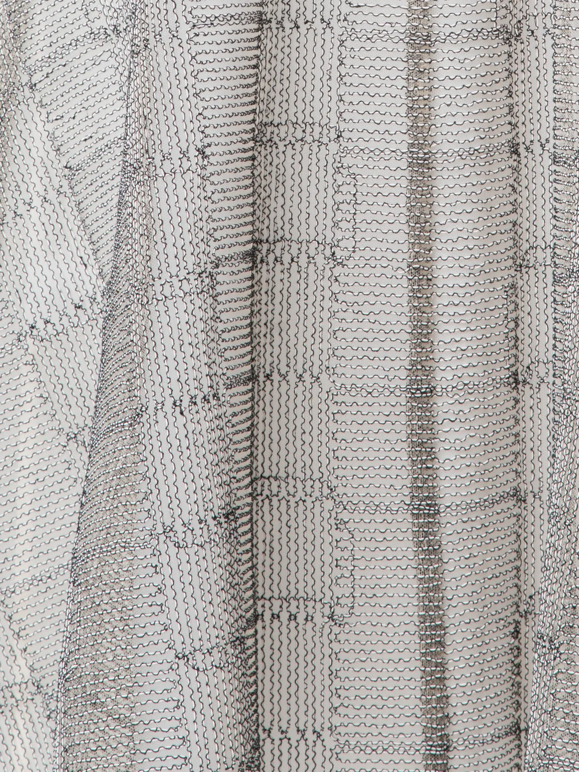 A-Line Square on Tulle Embroidery Midi Skirt Akris