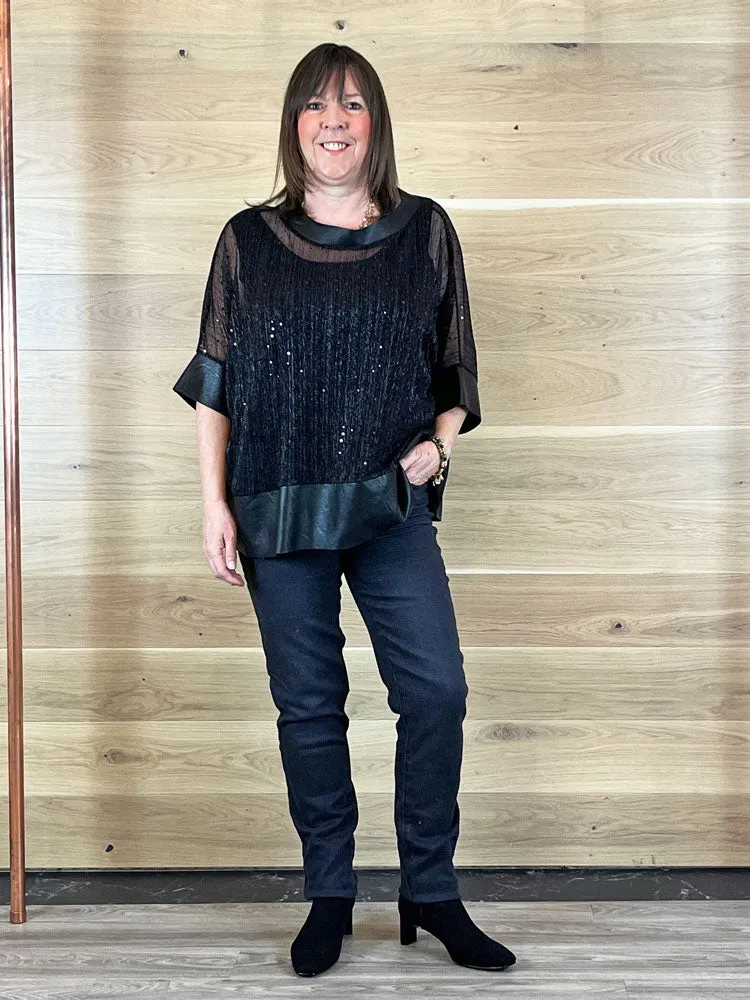 ACL Lurex Top Black