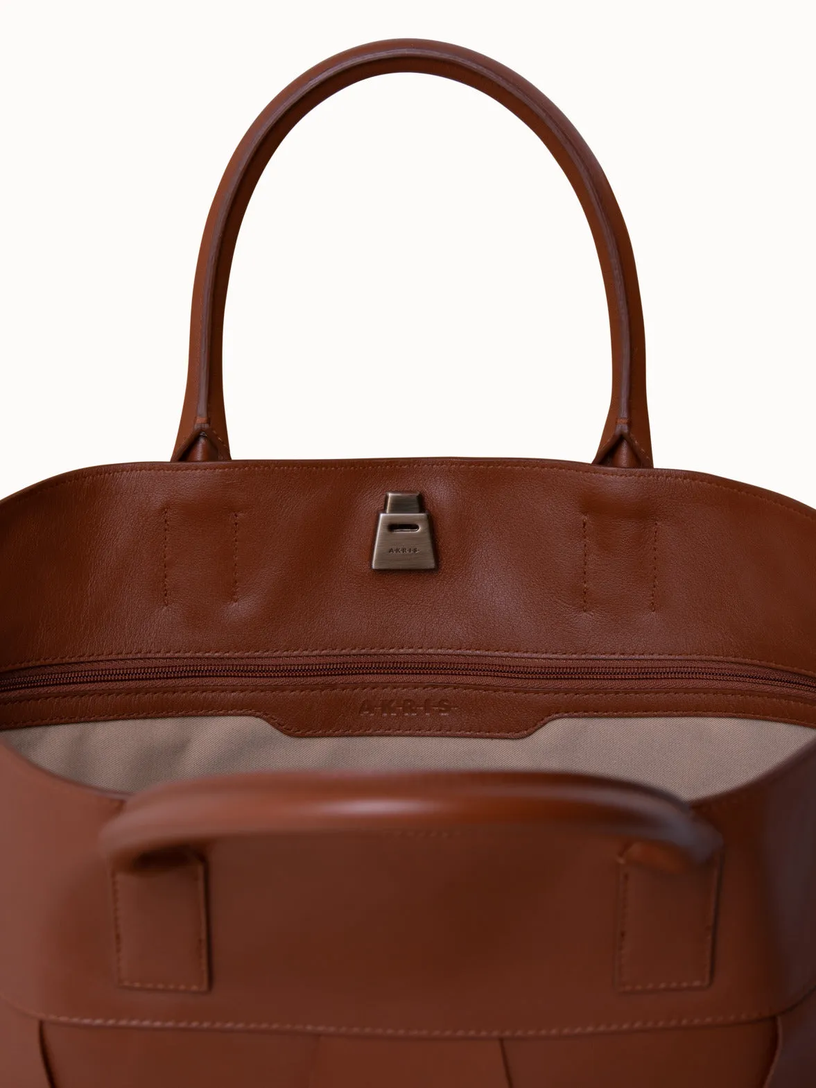 Ai Medium Top Handle Tote Akris