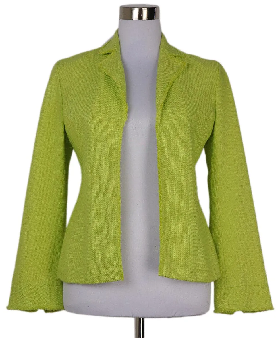 Akris Lime Green Blazer sz 4