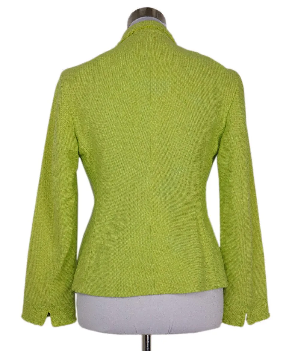 Akris Lime Green Blazer sz 4