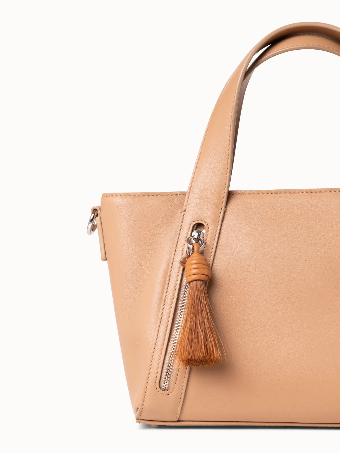 Alexa Little Zip Top Handle Tote Akris