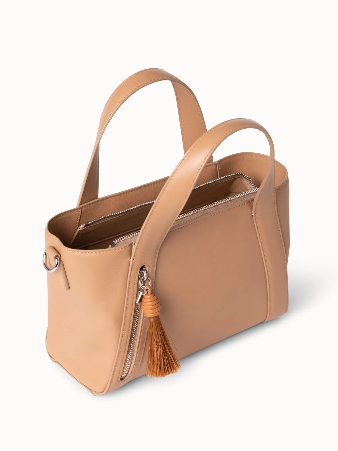 Alexa Little Zip Top Handle Tote Akris