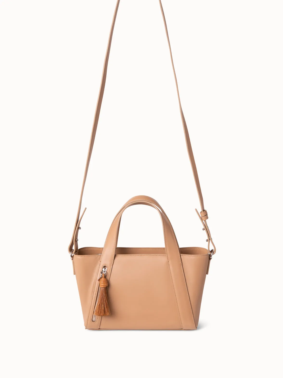 Alexa Little Zip Top Handle Tote Akris