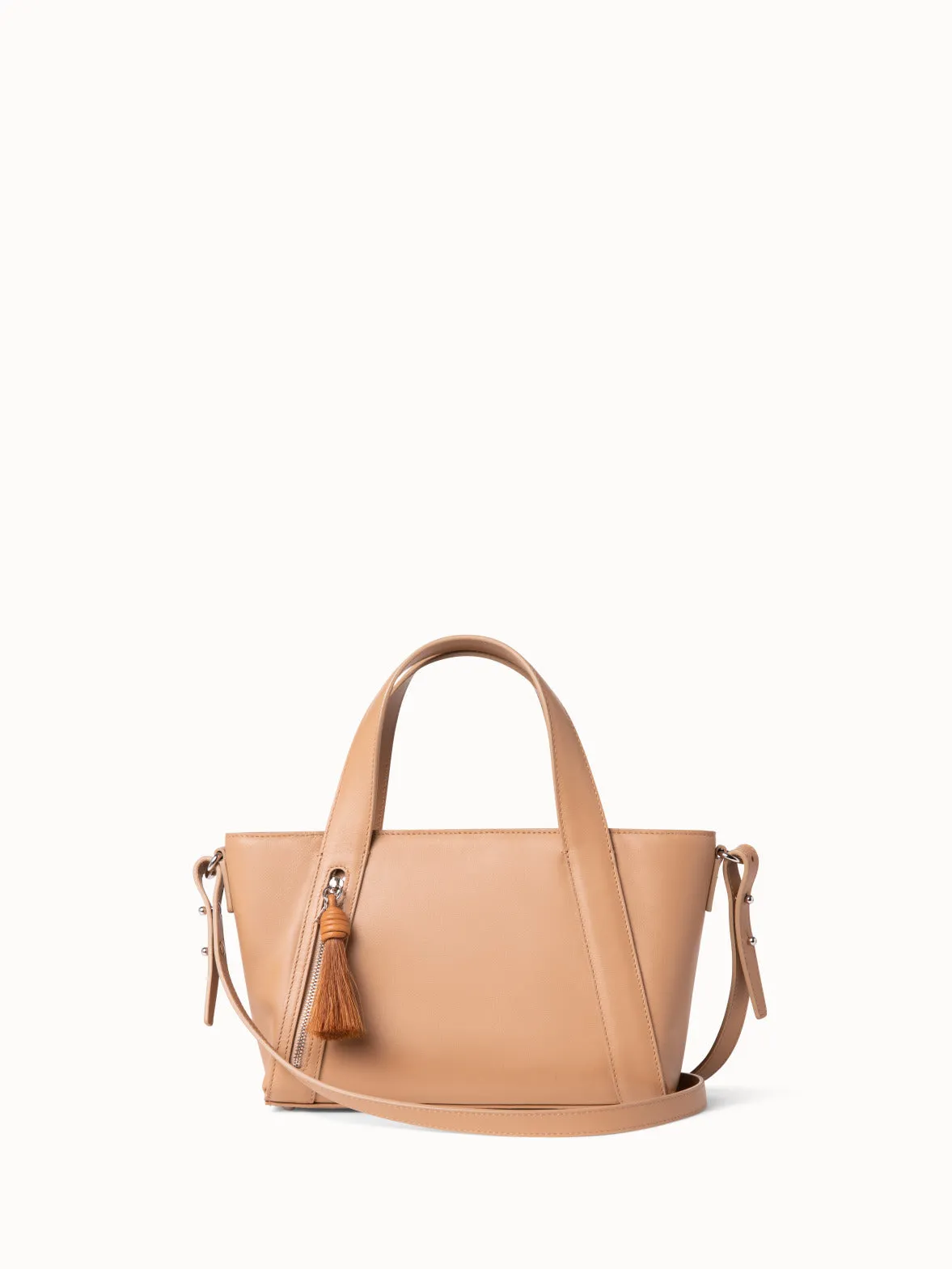 Alexa Little Zip Top Handle Tote Akris