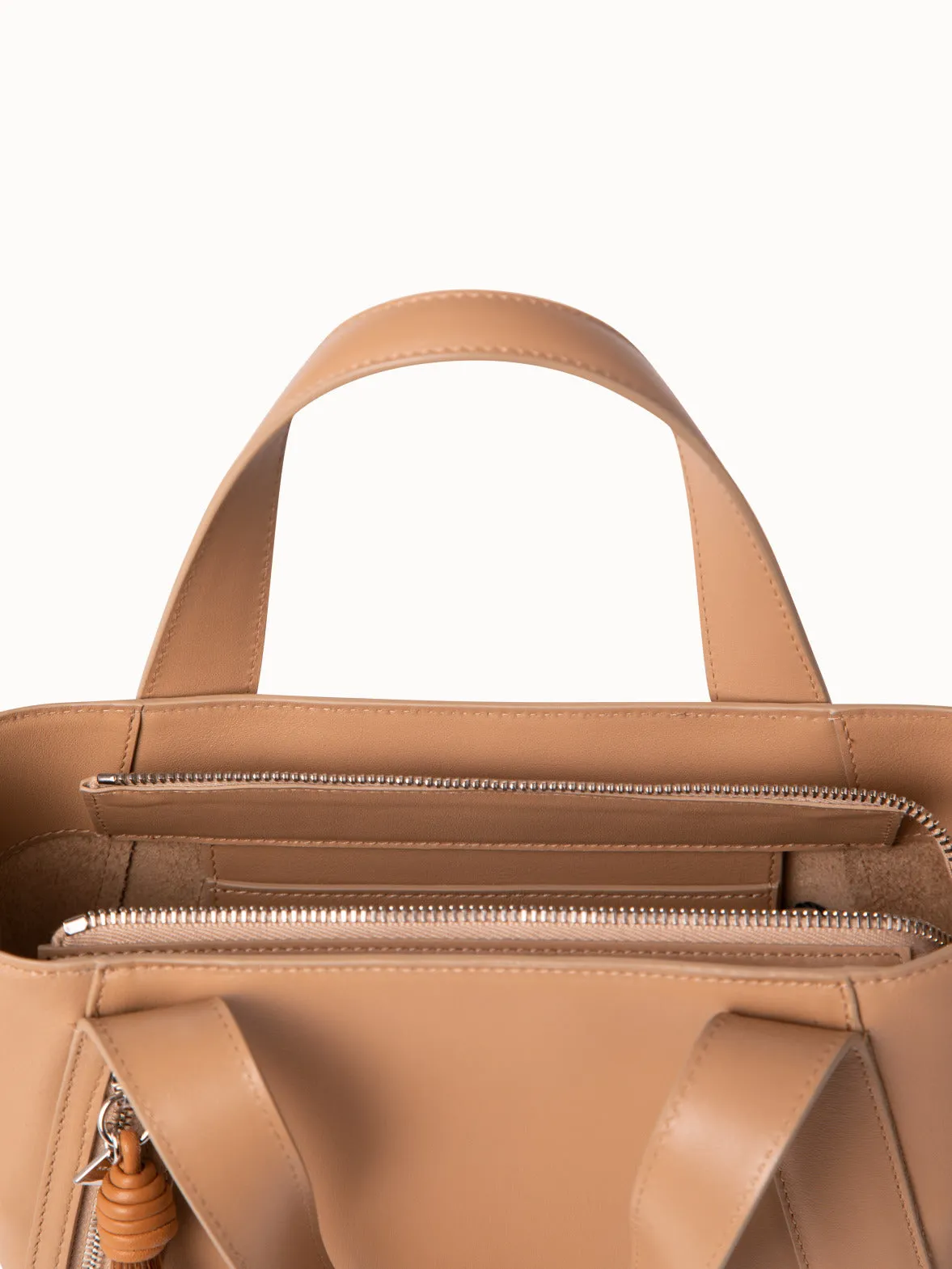Alexa Little Zip Top Handle Tote Akris