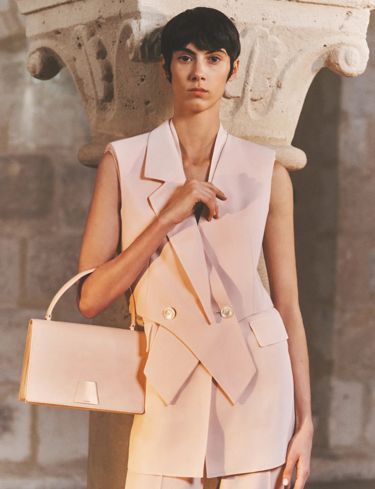 Alice Medium Top Handle Bag Akris