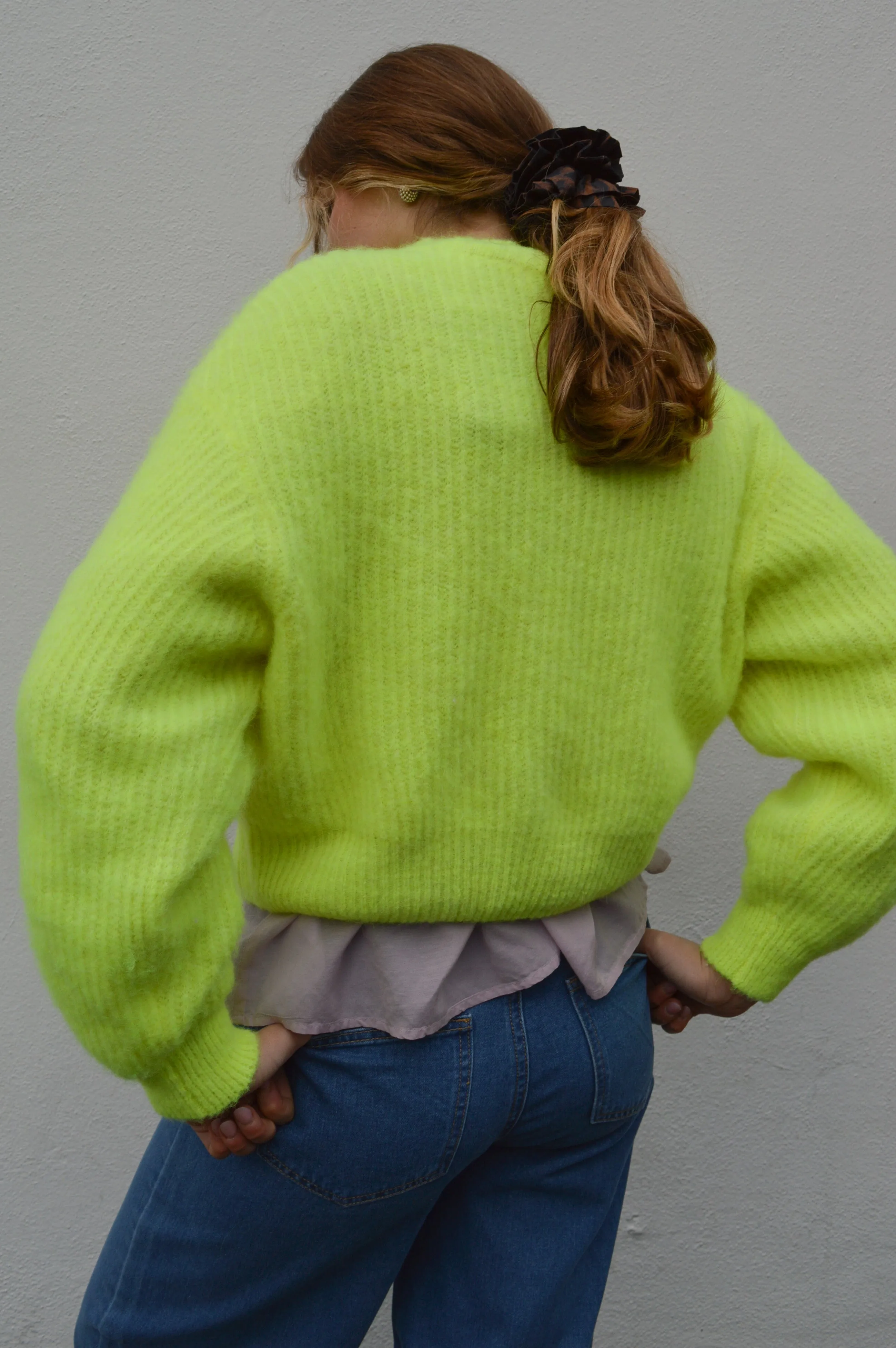 American Vintage East Neon Yellow Pullover