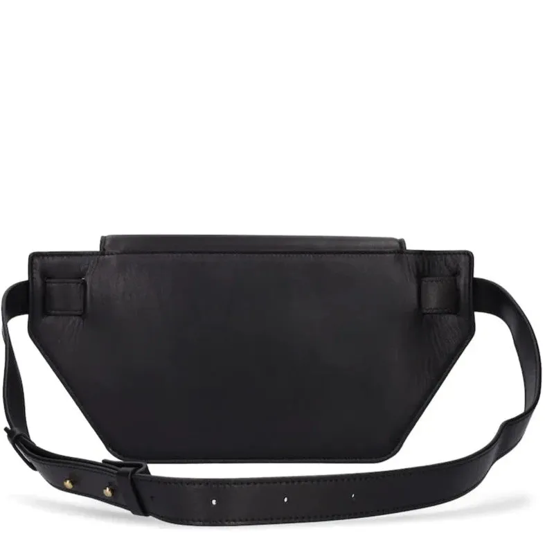 AMIRI Black Leather MA Clutch Crossbody
