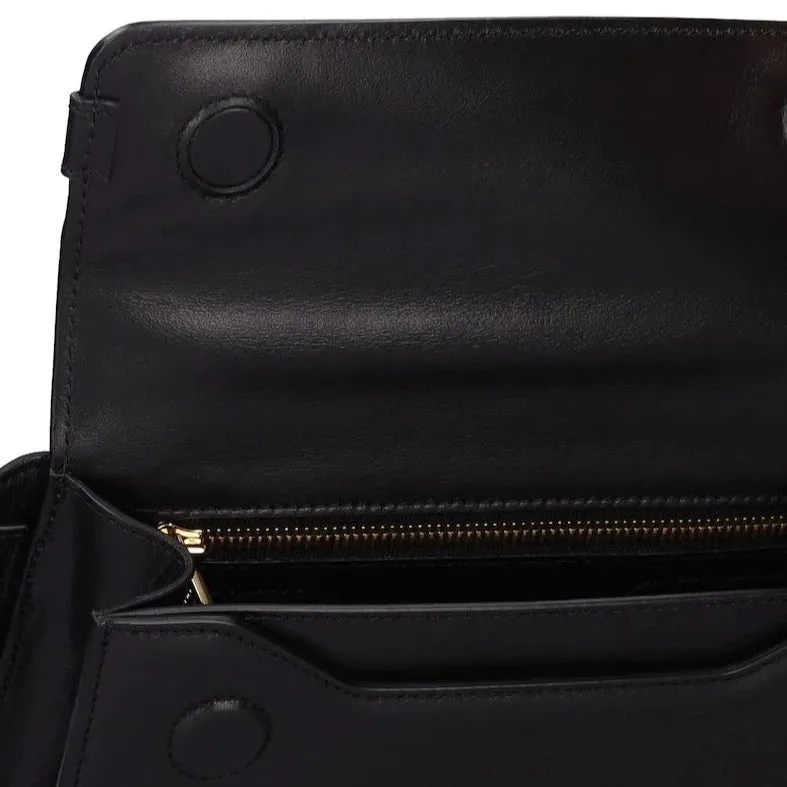 AMIRI Black Leather MA Clutch Crossbody