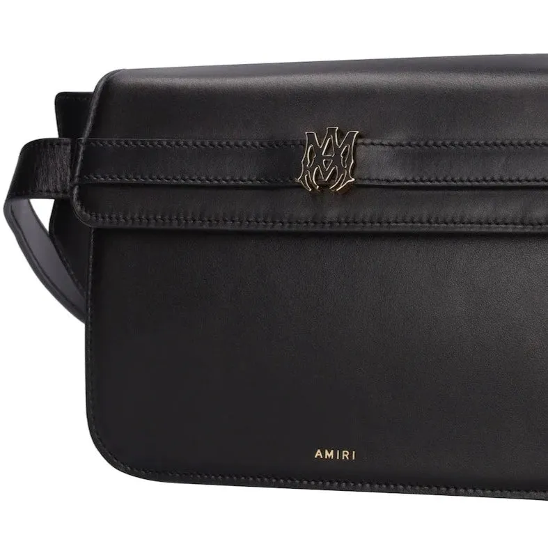 AMIRI Black Leather MA Clutch Crossbody