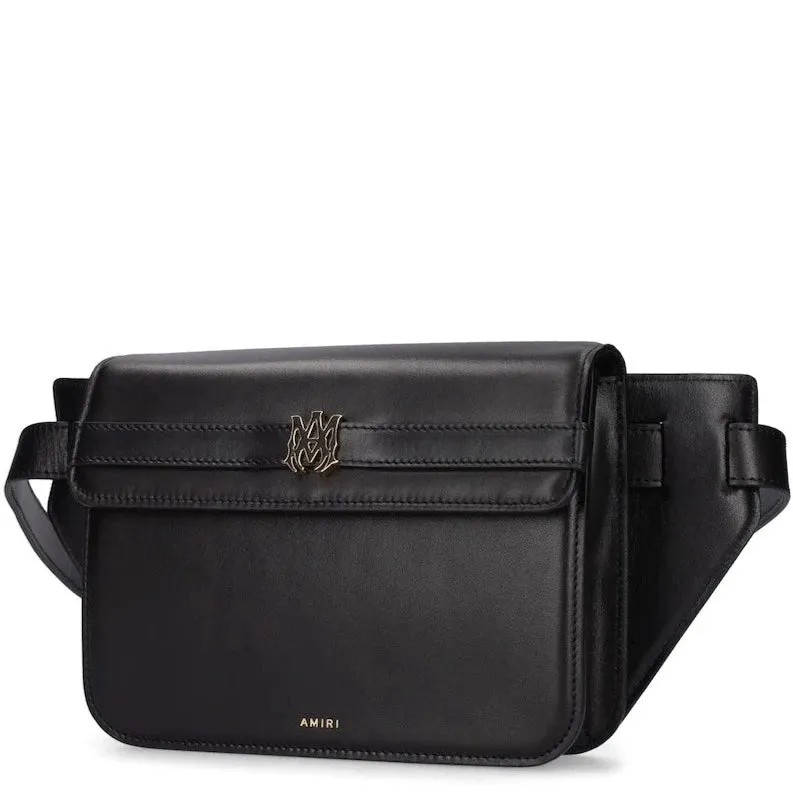 AMIRI Black Leather MA Clutch Crossbody