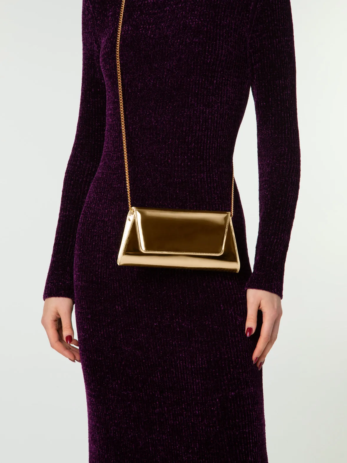 Anouk Mini Trapezoid Clutch Akris