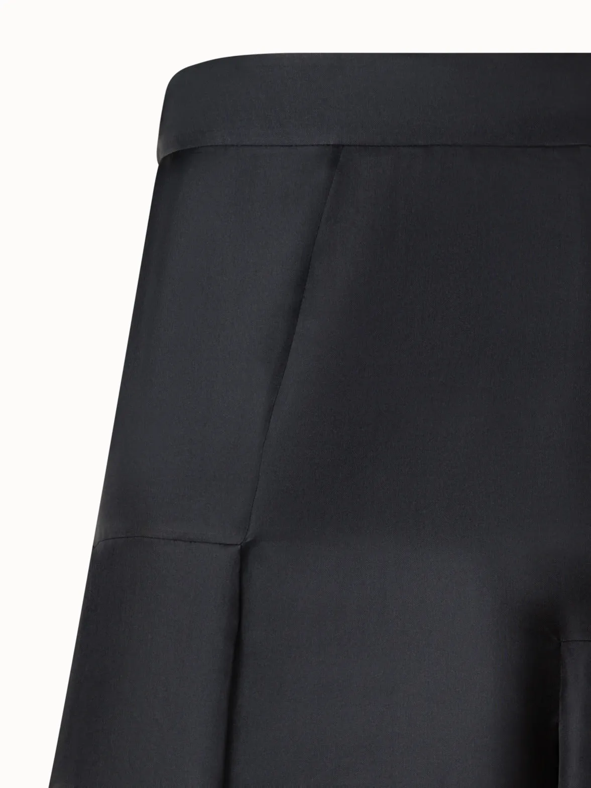 Asymetrical Midi Skirt in Silk Organza Akris