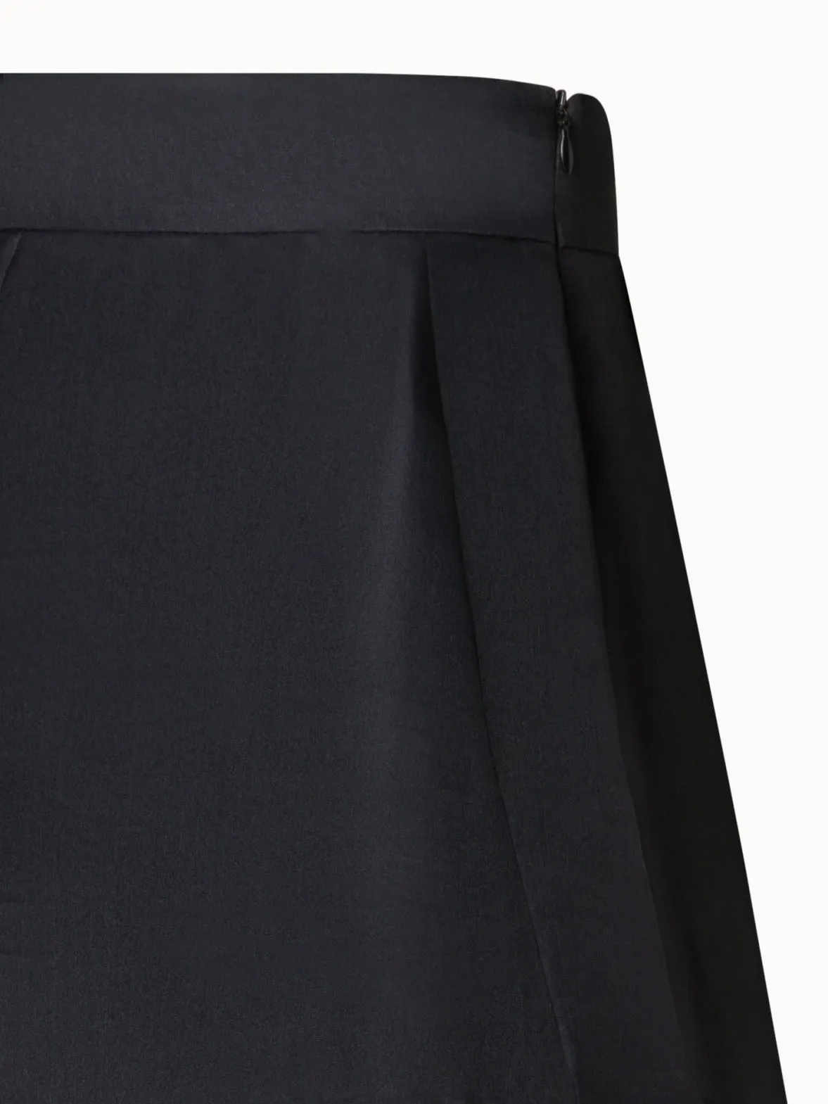 Asymetrical Midi Skirt in Silk Organza Akris