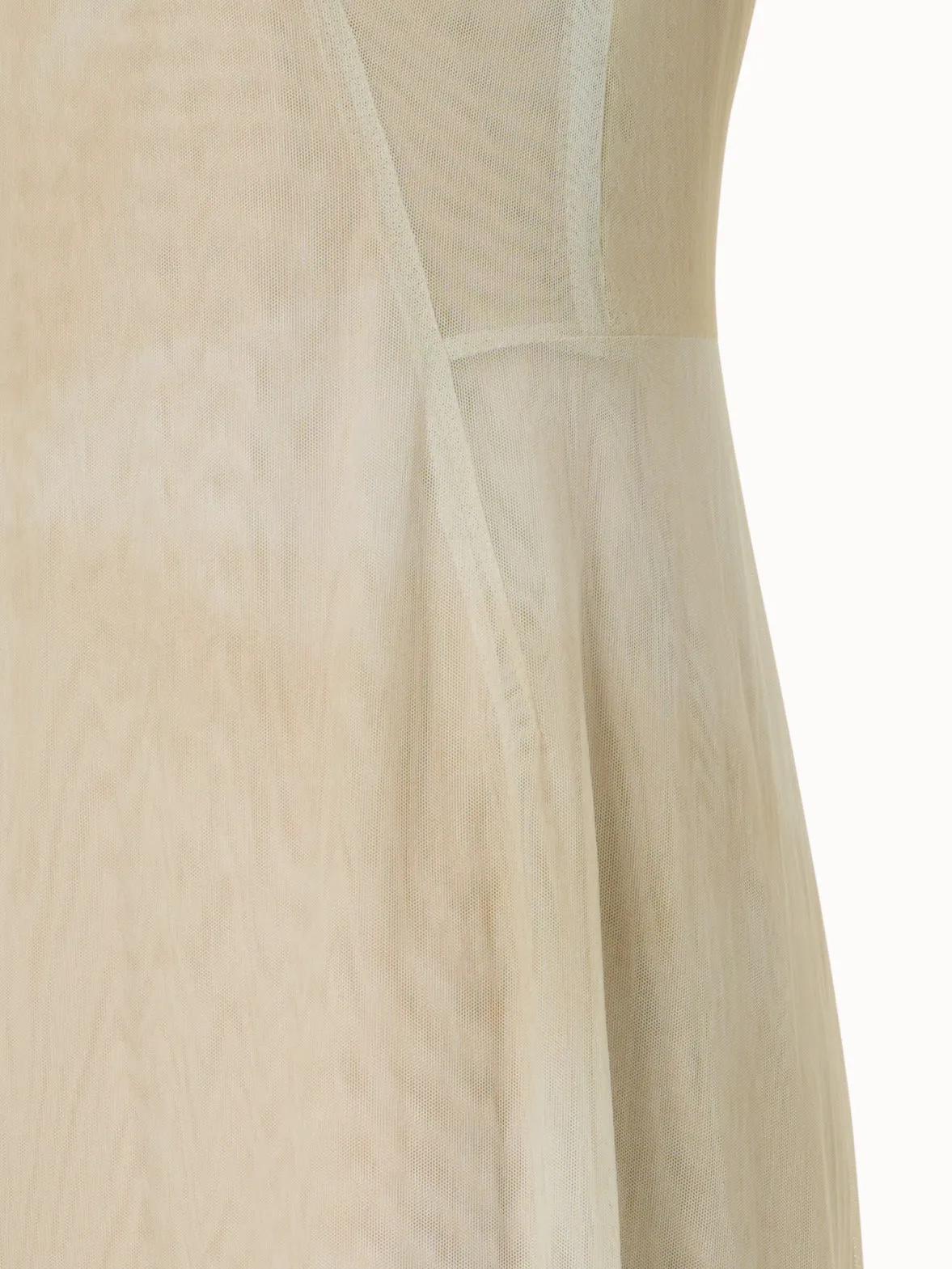 Asymmetrical Tulle Dress in Chiaroscuro Print 