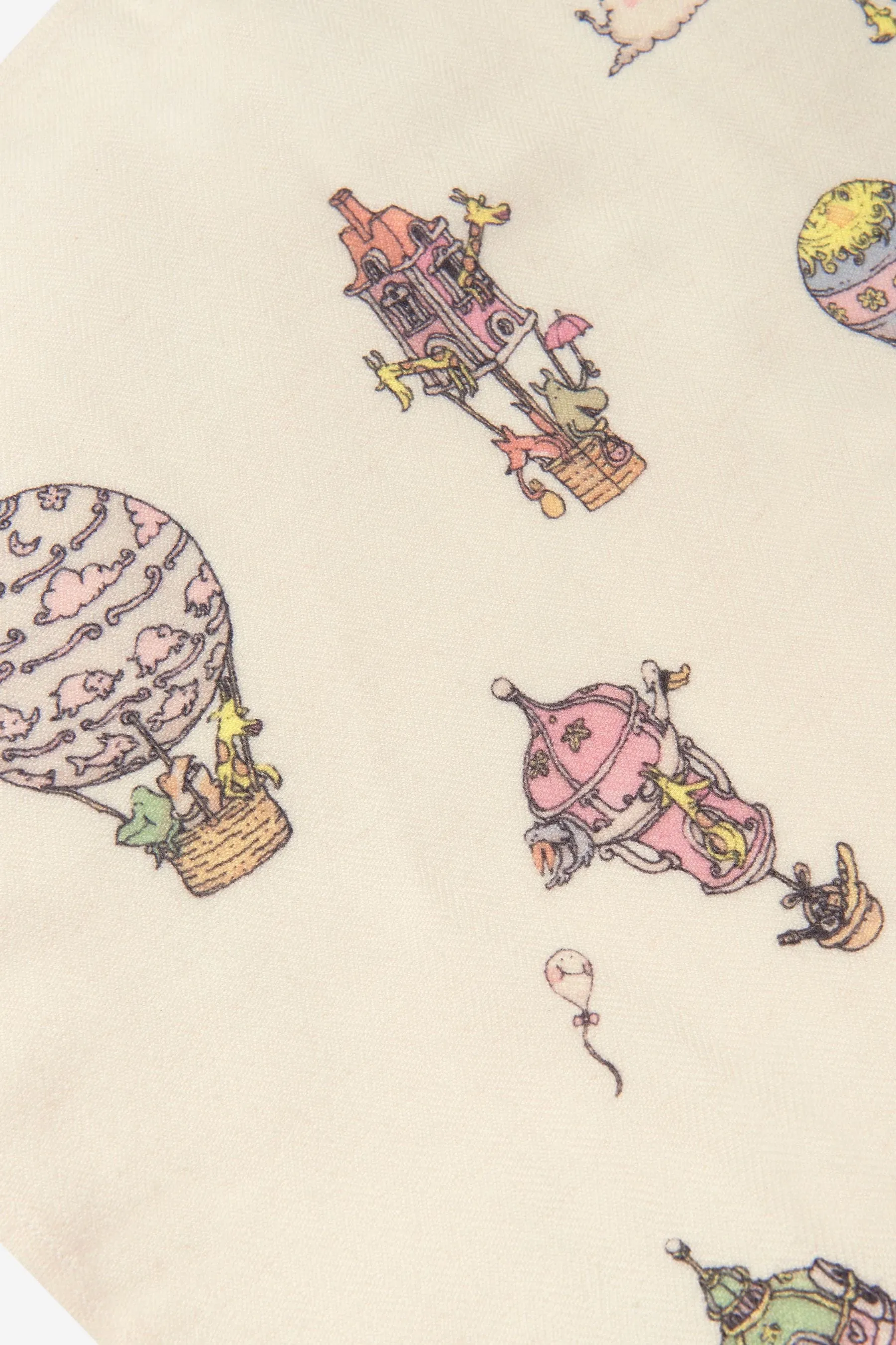 Atelier Choux Baby Hot Air Balloons Cashmere Blanket in Ivory (100cm)