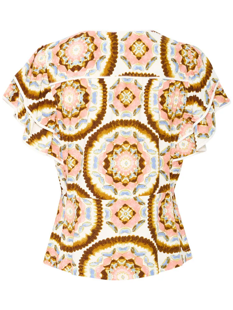 Atelier Rêve Irlilje Short Sleeve Top Birch