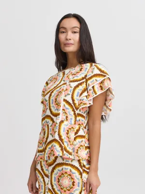 Atelier Rêve Irlilje Short Sleeve Top Birch