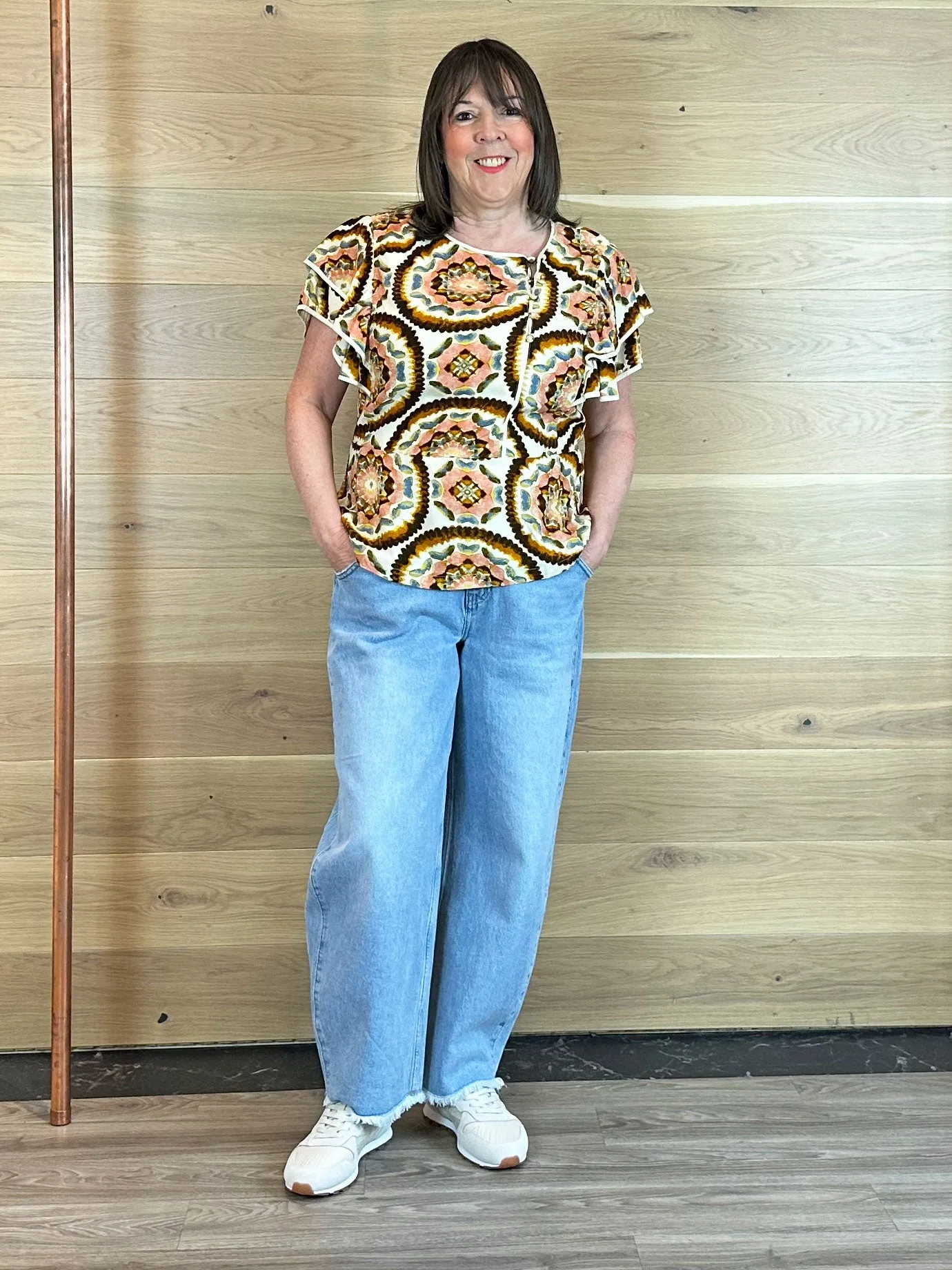 Atelier Rêve Irlilje Short Sleeve Top Birch