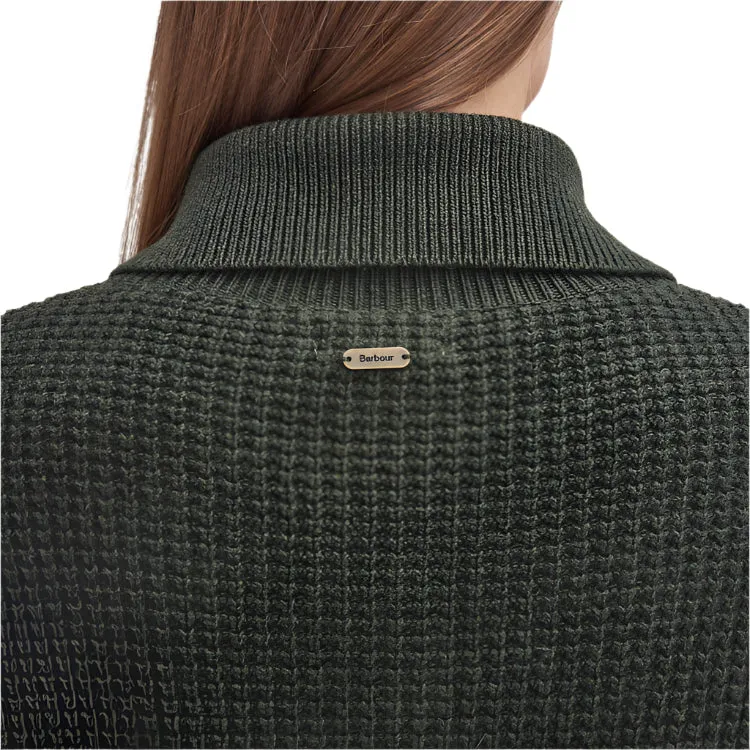 Barbour Ladies Woodside Knitted Jumper - Olive