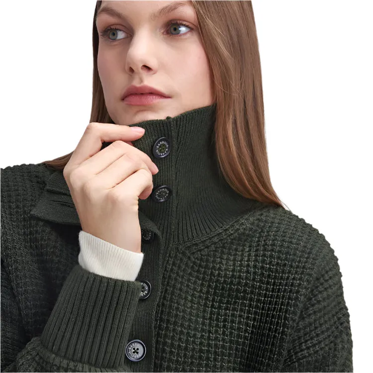 Barbour Ladies Woodside Knitted Jumper - Olive