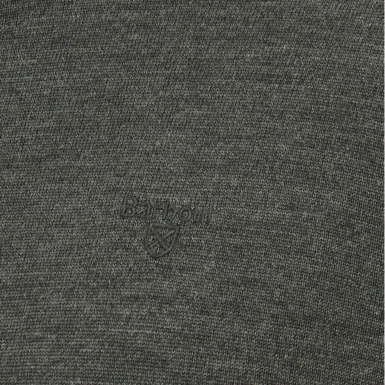 Barbour Loyton Merino Half Zip Olive Marl