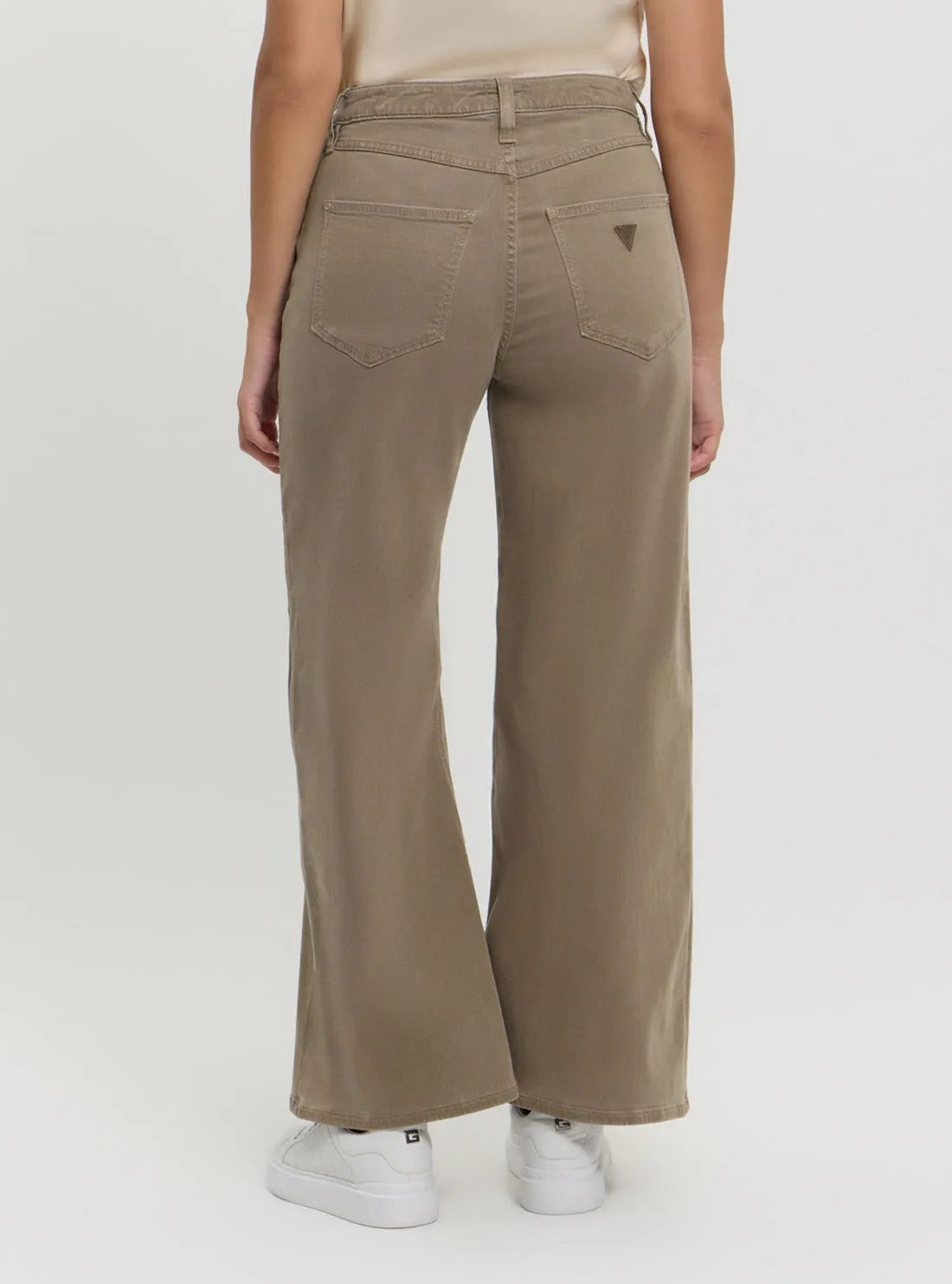Beige Bellflower Wide Leg Pants Guess