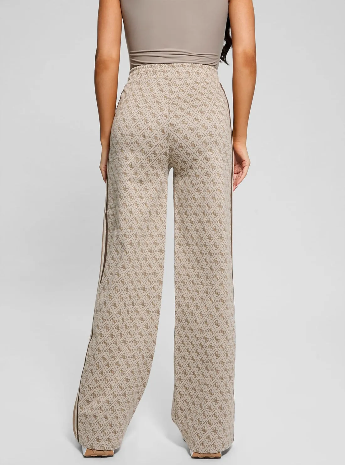 Beige Logo Jean Long Pants Guess
