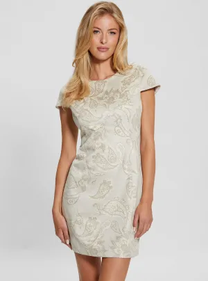 Beige Manuela Suede Mini Dress Guess