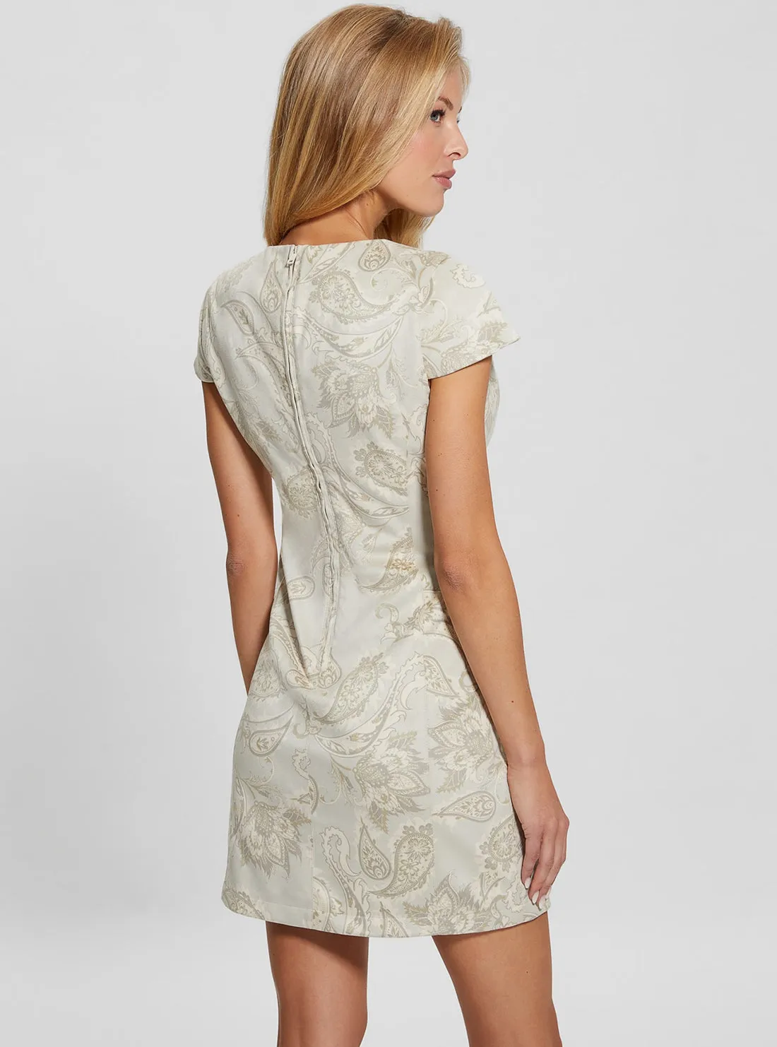 Beige Manuela Suede Mini Dress Guess