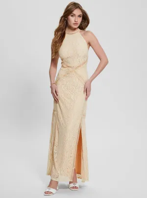 Beige New Liza Maxi Dress Guess