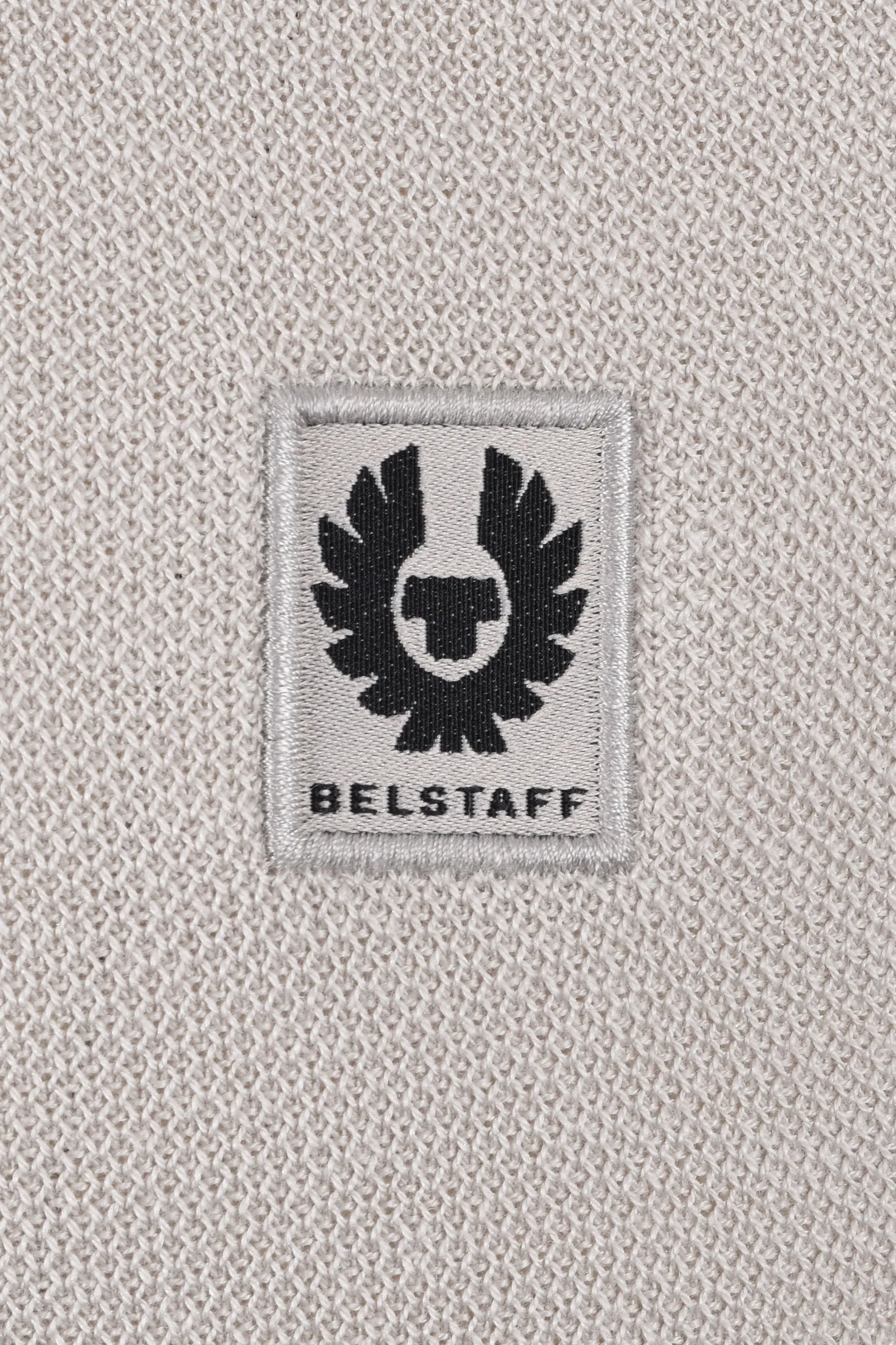 Belstaff Drift Knitted Long Sleeve Polo Stone Beige