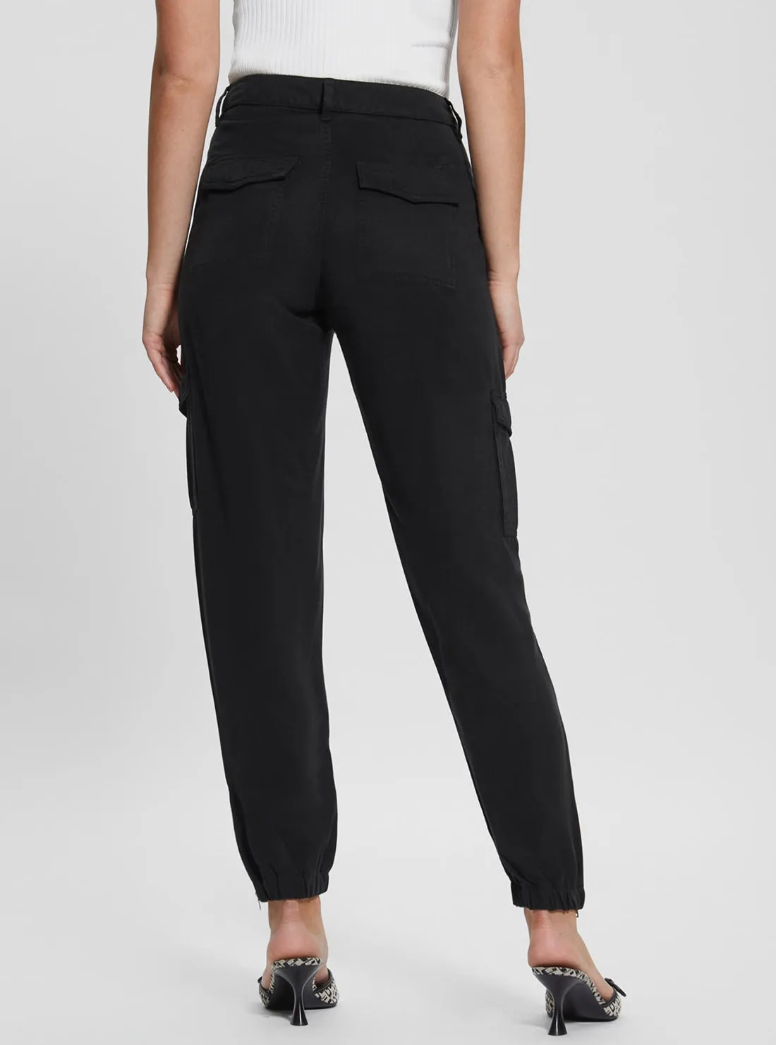 Black Bowie Cargo Chino Pants Guess