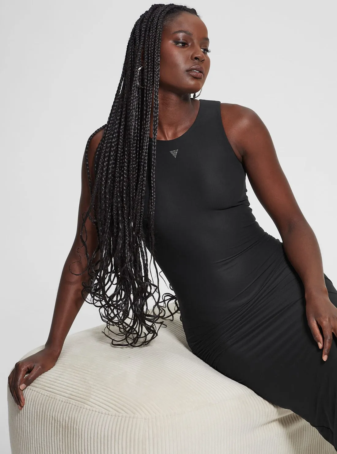Black Kim Tank Maxi Dress Guess