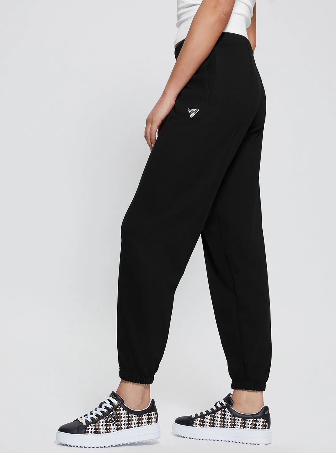 Black Skylae Jogger Pants Guess