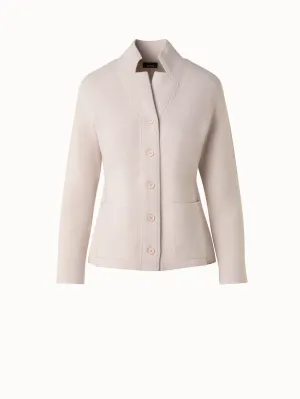Blazer Style Cashmere Knit Cardigan Akris