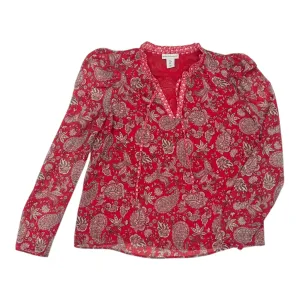 Blouse Ls By Cupcakes And Cashmere In Red, Size:M
