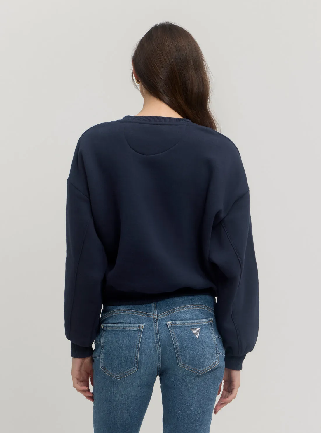 Blue Logo Jumper Guess