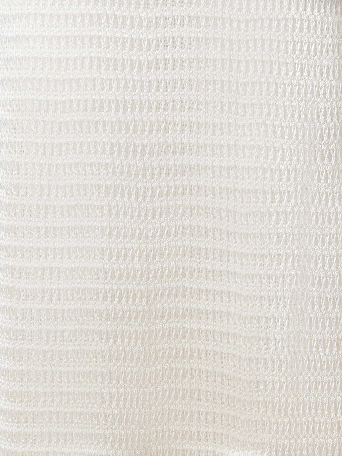 Bodycon Knit Dress in Layered Viscose Crochet 