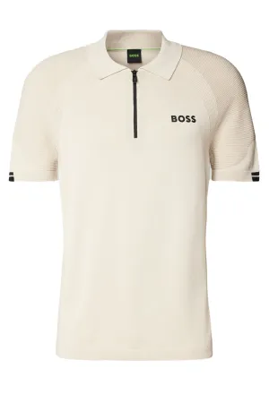 Boss Green K_Perform-Max_PL Half Zip Polo Open Beige