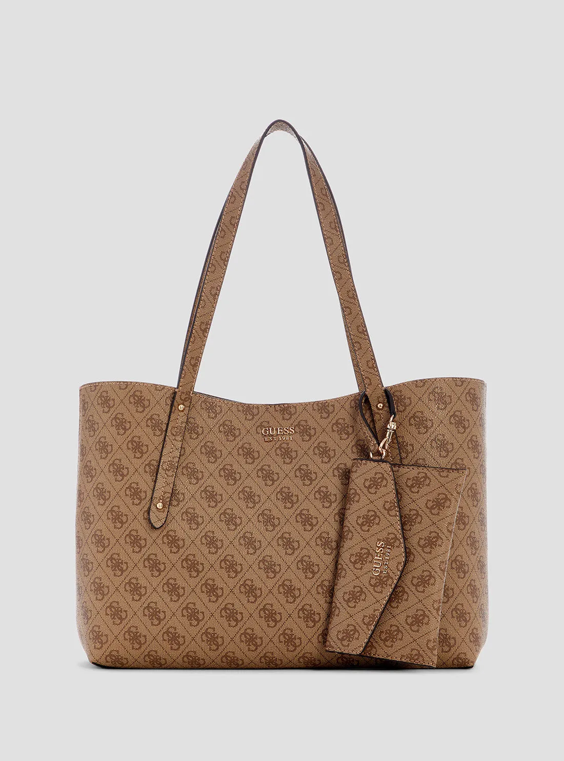 Brown Logo Brenton Tote Bag Guess