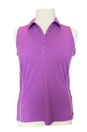 Callaway Purple Sleeveless Polo Size XL MSP $69